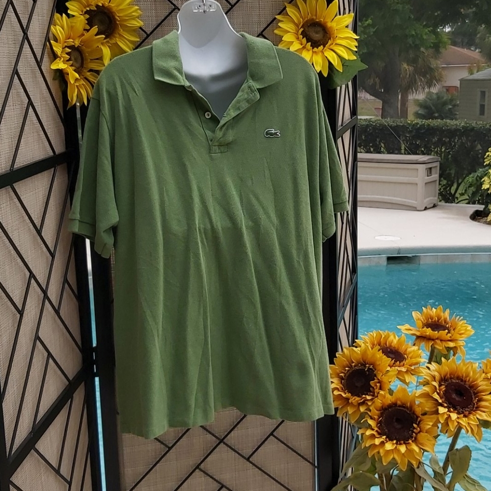 LACOSTE MENS SHORT SLEEVE 
BUTTON DOWN SHIRT 
SZ 7
